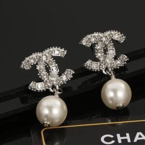 Chanel Signature Pearl & Crystal Dangles